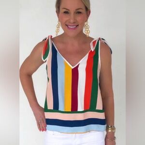 Merle Norman Multicolor Striped Camisole